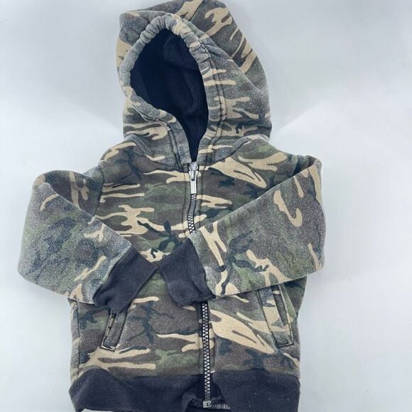 Athletic Works fleece thermal lined hoodie hooded sweatshirt jacket coat 18 mont - Picture 3 of 9